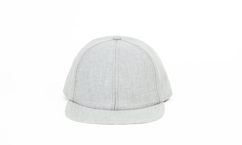 Organic Chambray Ball Cap, Light Gray