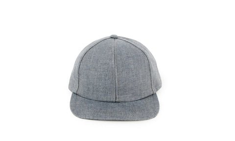 Organic Chambray Ball Cap, Blue Slate