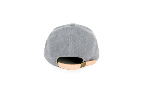 Organic Chambray Ball Cap, Blue Slate